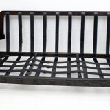 Luciano Frigerio Mid-Century Modern Italian Wood and Suede Sofa "Ussaro",70