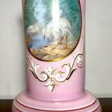 Opaline Vase Saint Louis peint main