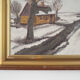 Painting, The Winterscape”, Scandinavian design, 1960s