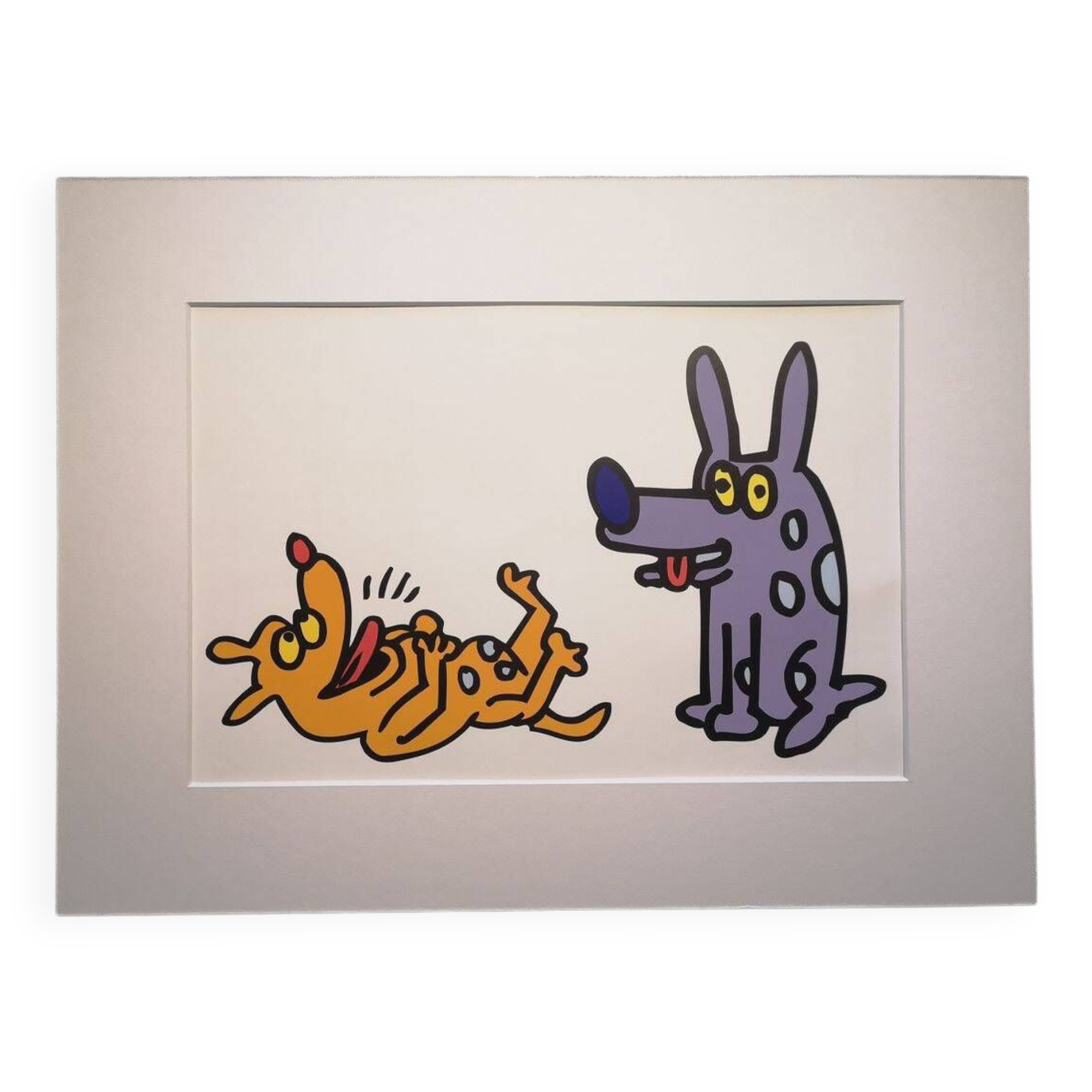 Illustration by Keith Haring - 'Animals' series - 5/12