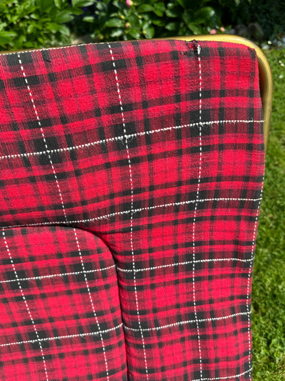 Vintage Lafuma folding sun lounger