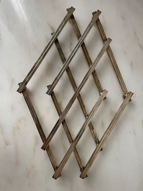 Silvered Metal Art Deco flat underside
