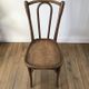 Set of 4 bistro chairs in curved wood of beech Luterma 30s