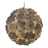 Venetian Beige Flowers Murano Glass Sputnik Chandelier