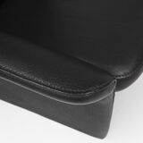 Exceptional De Sede DS50 lounge chair in black leather, Switzerland ca. 1980