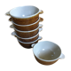 Series of 6 sandstone bowls