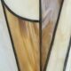 Stained glass wall lamp, Tiffany style, Art Deco design.