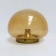 Amber colored mushroom ceiling or wall lamp, 1960s