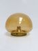 Amber colored mushroom ceiling or wall lamp, 1960s