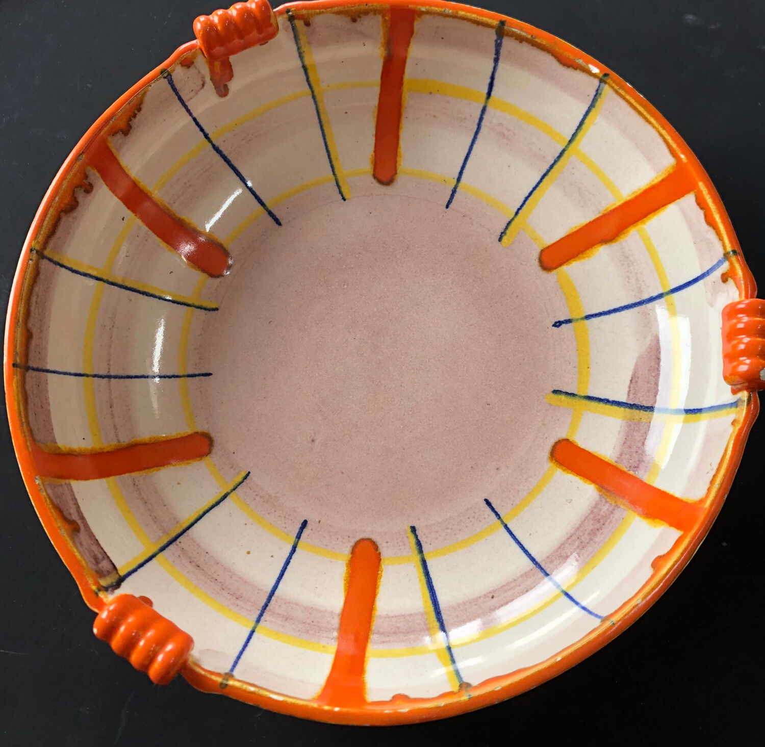 Abstract dish by Elfie Stadtler for Schramberg