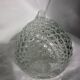 Glass bottle carafe with pineapple diamond tip decoration