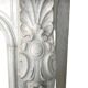 Louis XV style fireplace in white Carrara marble 19th century