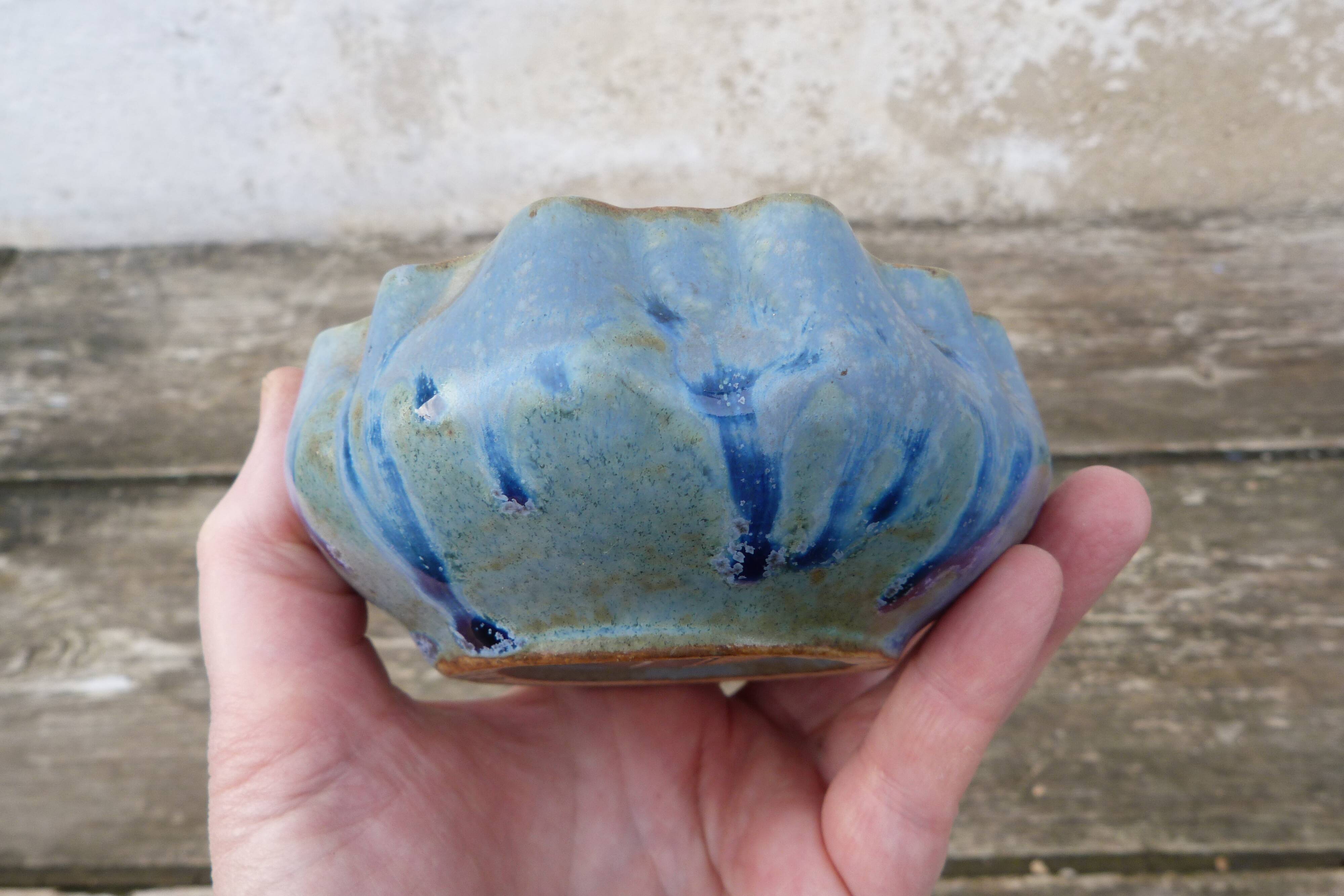 Coupelle flamed Art Deco by Gilbert Méténier Gannat ceramic art