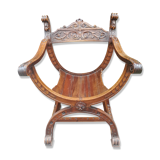 Dagobert walnut armchair