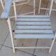 5 fauteuils de jardin en bois vintage  gleizes