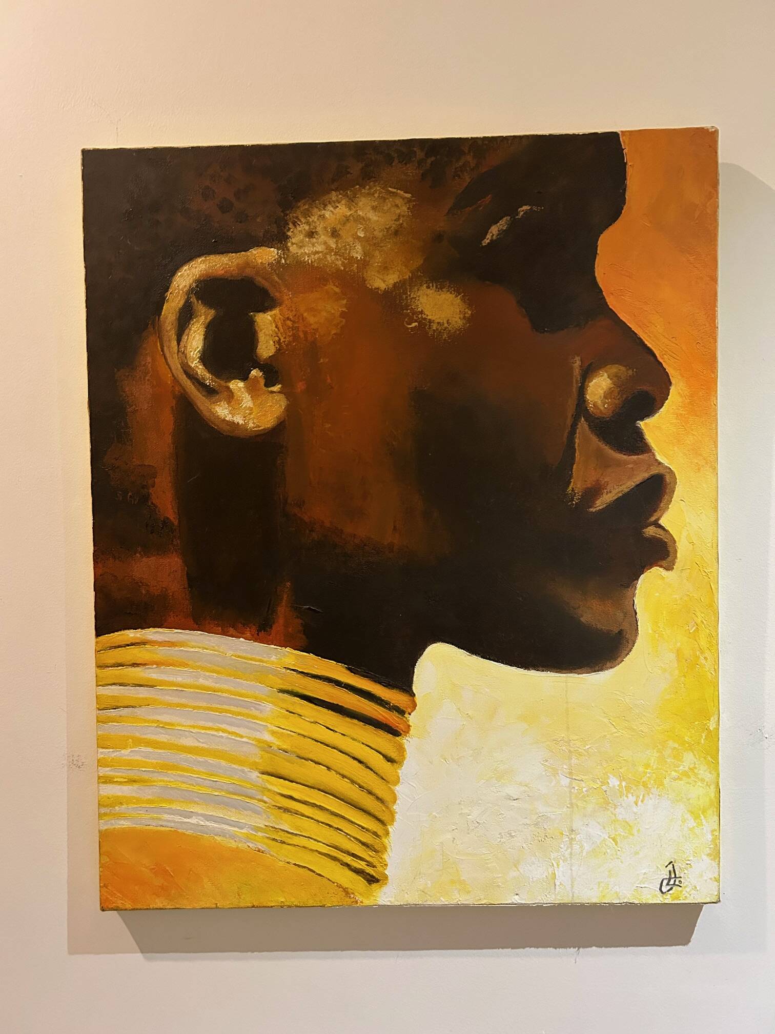 vintage oil portrait