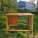 Desk Louis Sognot rattan
