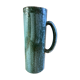 Blue ceramic pitcher