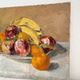 Old oil painting on canvas still life fruits 1930s