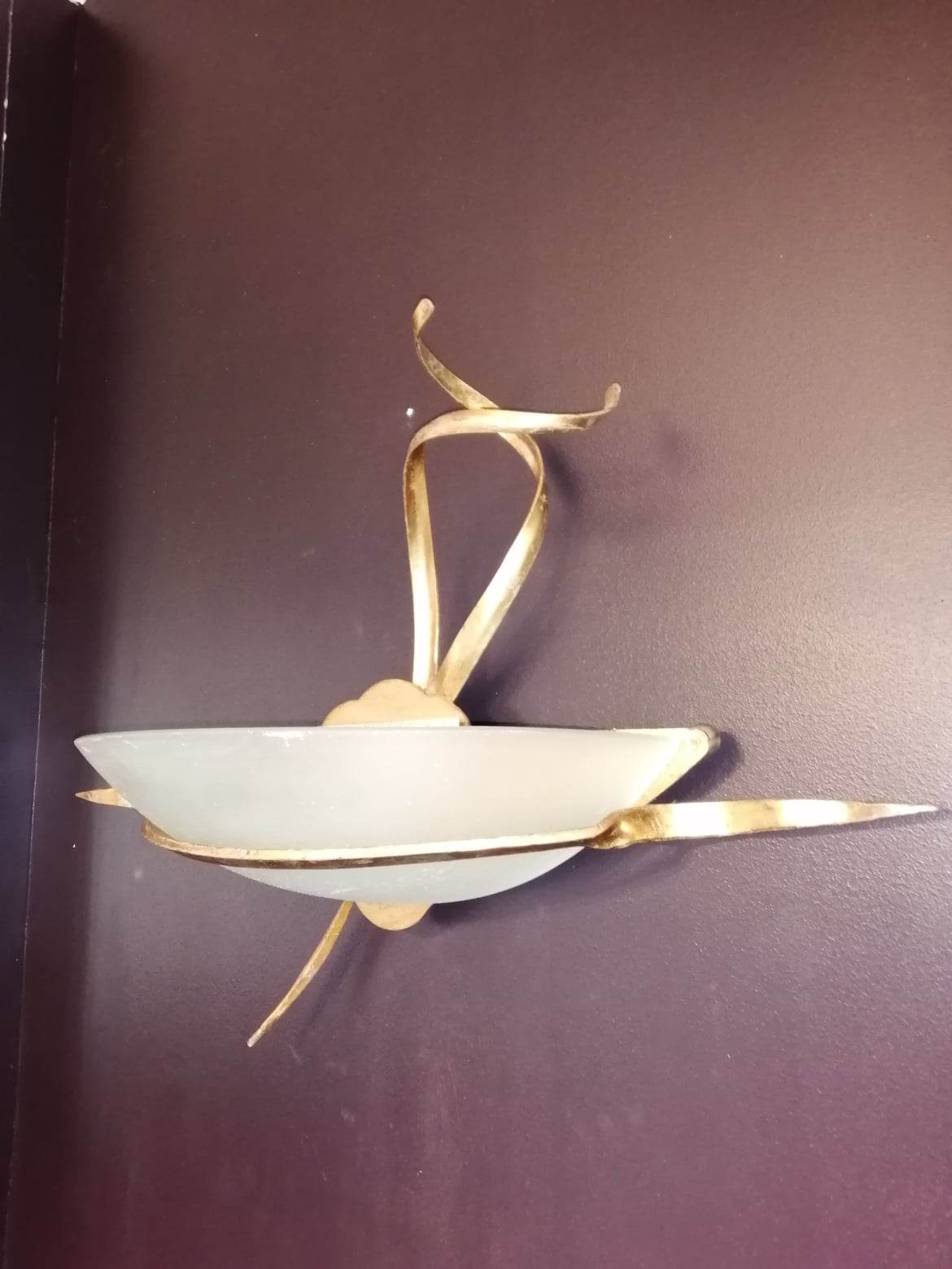 Pair of 70s wall lamps by malka