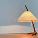 Dornstab table lamp in modern teak from the mid-century by A. Pöll for Kalmar, Vienna, 1950s.
