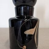 XL bottle or vase by Bob le Bleis for Maure Vieil glassworks circa 1970