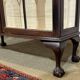 1930s English display cabinet in mahogany