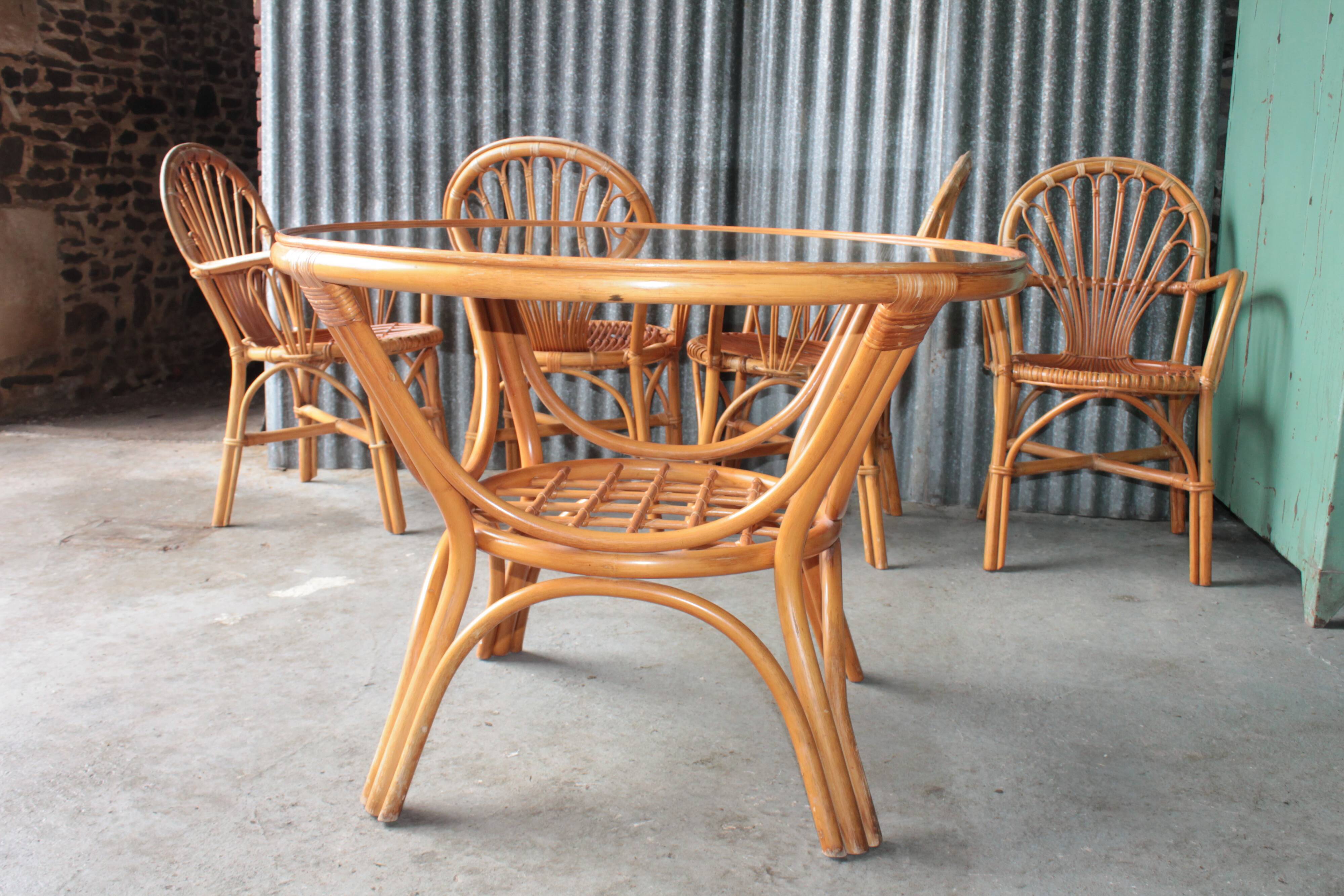 Rattan dining set