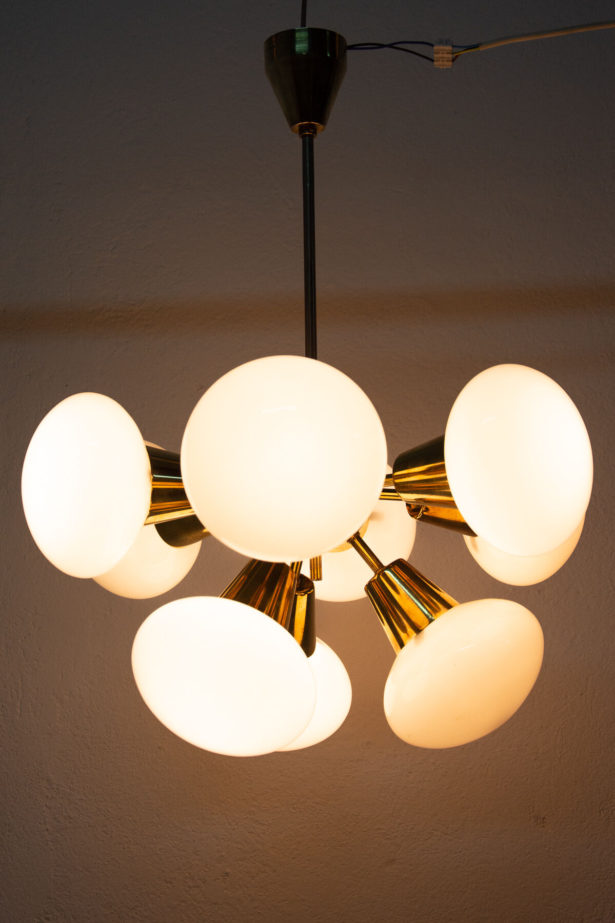 Vintage Sputnik chandelier for Kamenicky Šenov, 1970´s