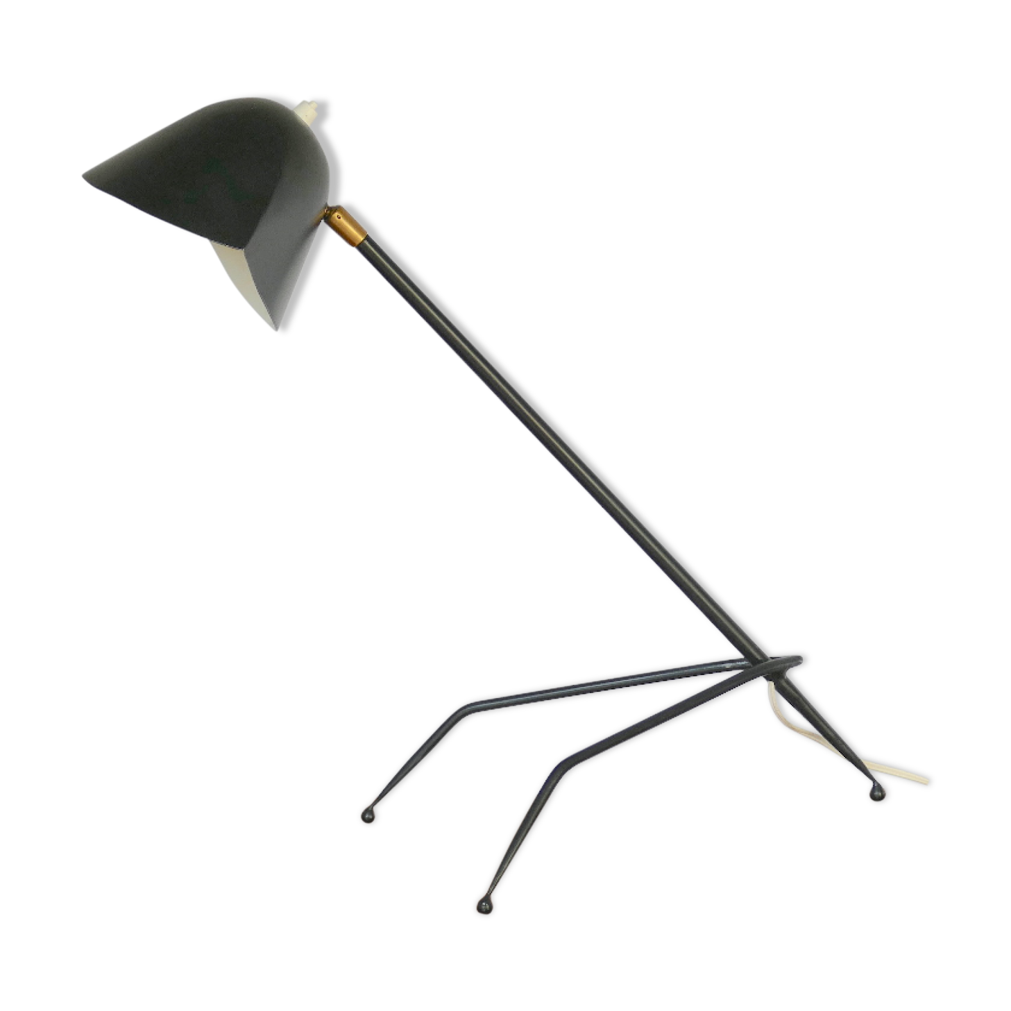 Vintage lamp tripod of modernist style