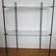 Vitrotub Paris shelf in aluminum foot glass and brass fastener
