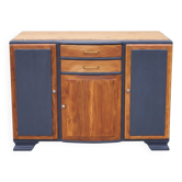 Buffet Mado Gris orage et bois années 50 complètement restauré
