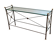 Glass and wrought iron console