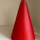 Lamp Teepee SCE cone in vintage red glass 80s