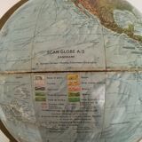 Terrestrial globe in relief - scan-globe c/o - Denmark, circa 1960