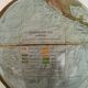 Terrestrial globe in relief - scan-globe c/o - Denmark, circa 1960
