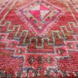 Vintage pink Berber rug