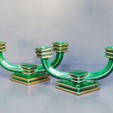 Pair of Art Deco candle holders 40s