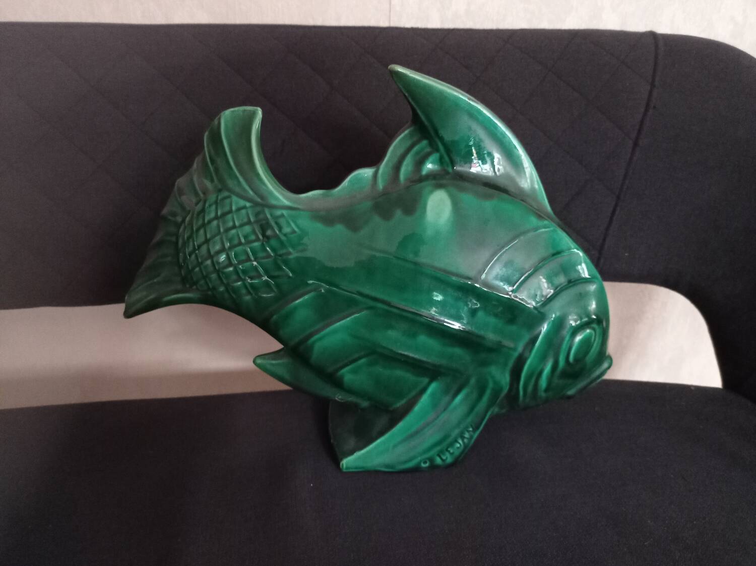 LEJAN stamped ceramic fish