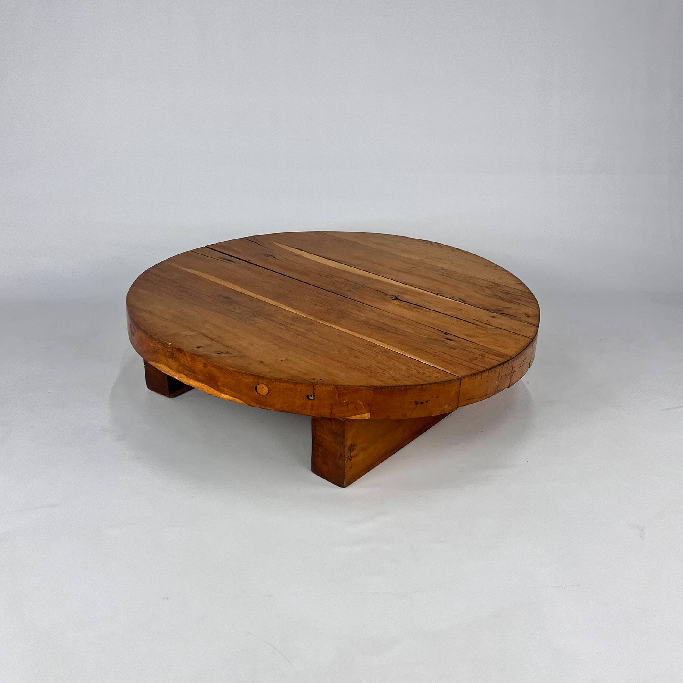Table basse ronde moderniste, années 1960
