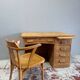 1950s oak veneer desk
