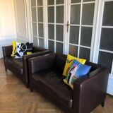 lambert iced leather sofa