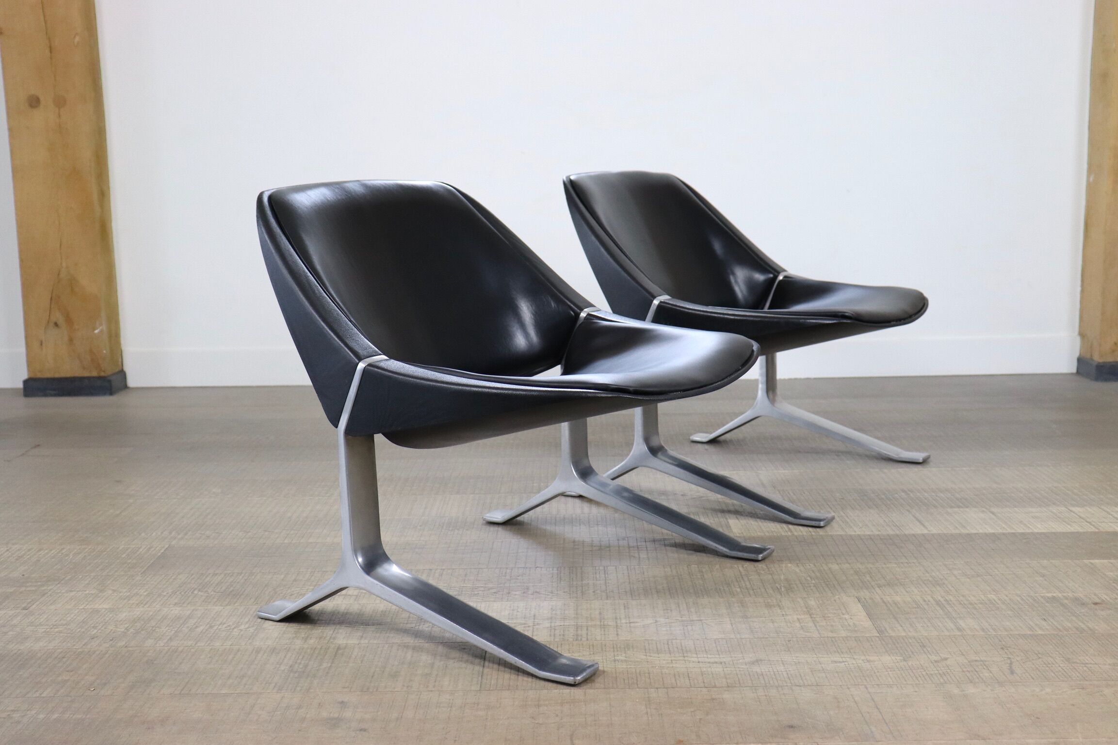 Pair of Knut Hesterberg lounge chairs, Germany 1971