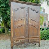 Louis XV Period 18th Century Oak Lorraine Wardrobe