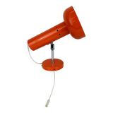 Vintage 70s orange spotlight wall light, space age