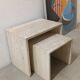 Nested tables in travertine