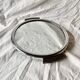 Vintage round mirror tray