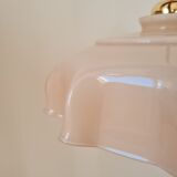 Pastel pink opaline pendant lamp