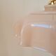 Pastel pink opaline pendant lamp
