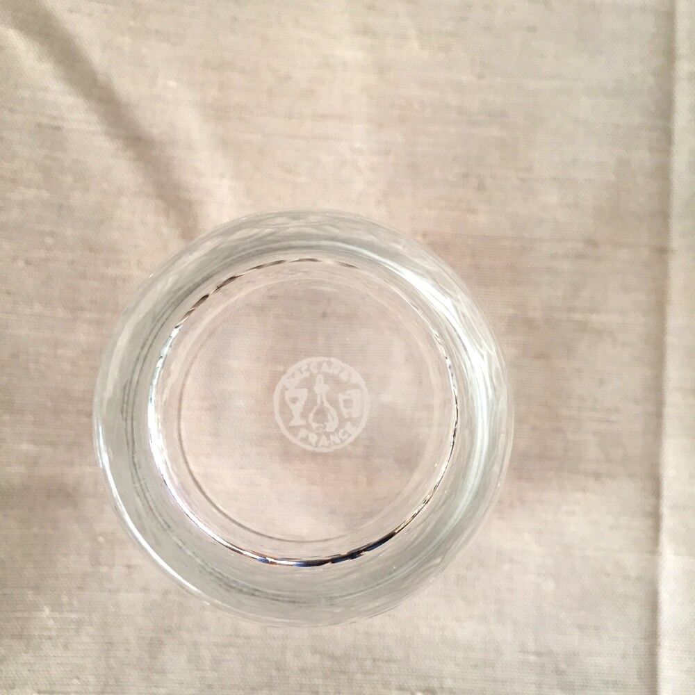 Suite de 5 gobelets en cristal de baccarat modele chauny